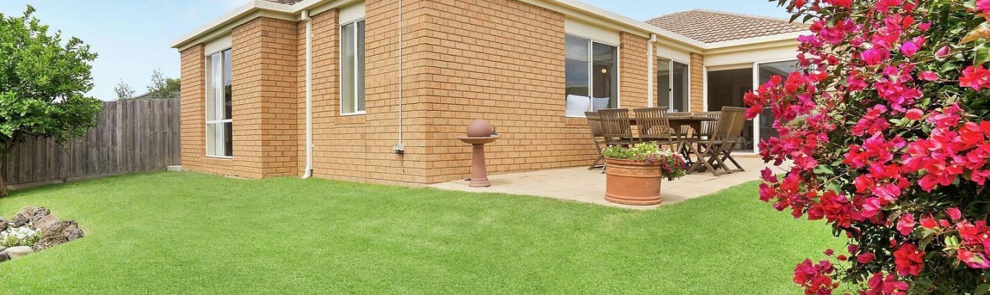 SIL house in Waurn Ponds showing the backyard and the terrace